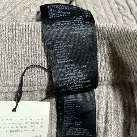 NWT Sandro Wool Alpaca Jogger pants - Picture 16 of 16